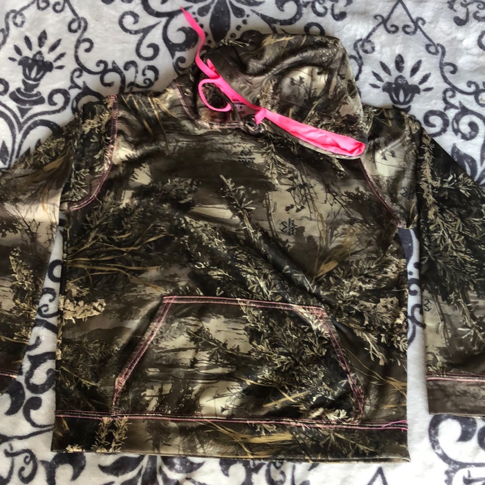 Camo styled realtree hoodie sweatshirt M